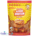 Macro Mike Almond Plant Protein, Salted Caramel 800g - vegan almond protein powder without gluten, dairy, and sucralose