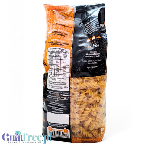 Makaroniarnia Polmak Power Pasta Fusilli - makaron proteinowy, świderki