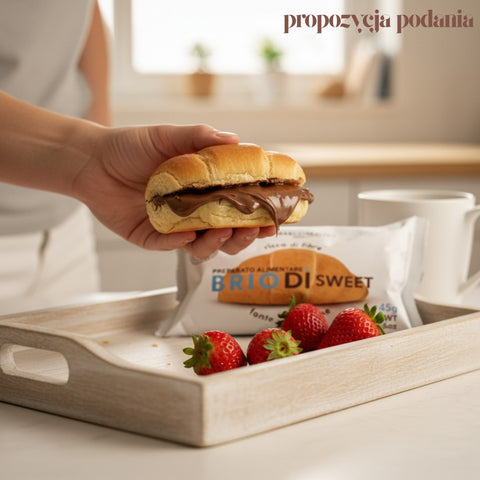 MakeatHealthy Brio Di Sweet - miękki włoski słodki croissant maślany bez cukru 22% błonnika