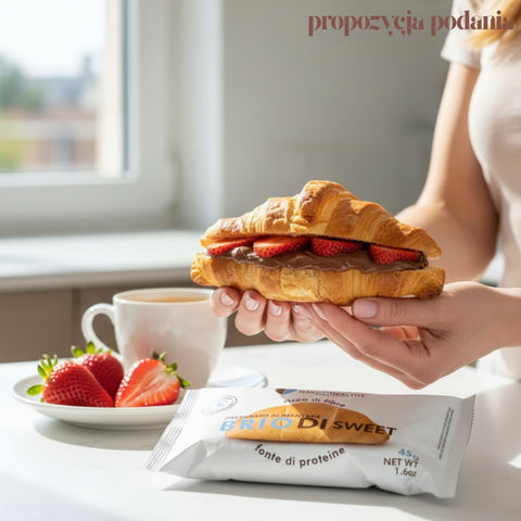 MakeatHealthy Brio Di Sweet - miękki włoski słodki croissant maślany bez cukru 22% błonnika