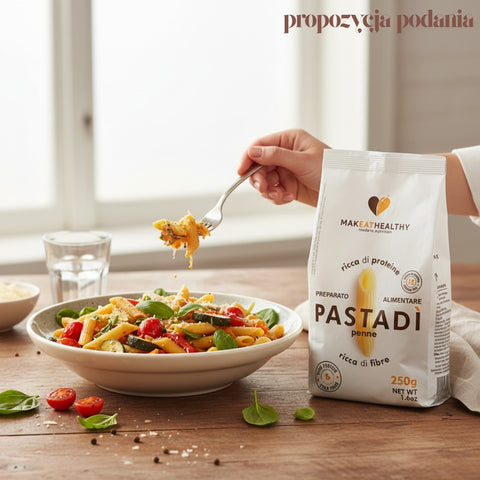 MakEatHealthy High Protein Pasta Penne - Italian low-carb protein pasta