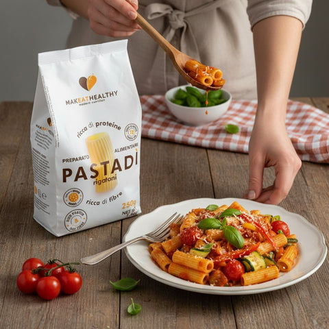 MakeatHealthy High Protein Pasta di Rigatoni - Italian Low-Carb Protein Pasta