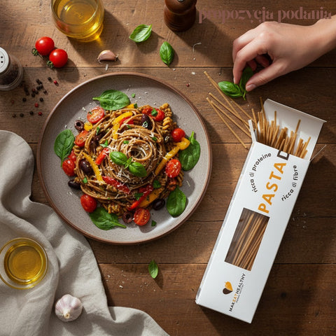 MakeatHealthy High Protein Spaghetti 0,5KG - włoski makaron proteinowy niskowęglowodanowy