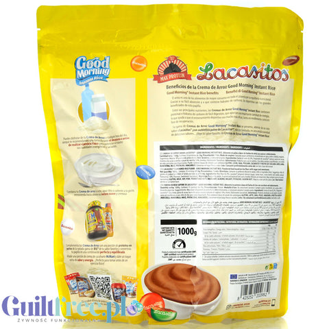 Max Protein Good Morning Instant Rice Crema de Arroz Lacasitos 1kg - kleik ryżowy o smaku lentilków w czekoladzie