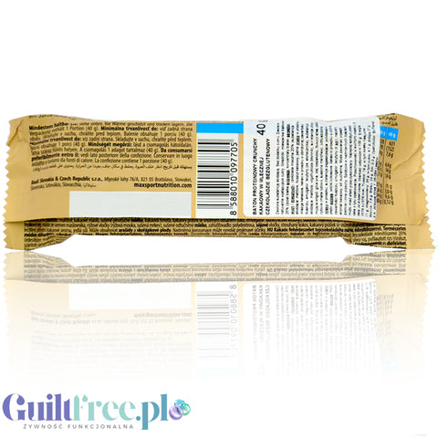 MaxSport Crunchy Protein Bar Chocolate  - baton proteinowy 15g białka & 255kcal, Czekolada & polewa Kakao