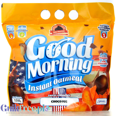 Max Protein Good Morning Oatmeal Choco Egg 1,5kg owsianka instant o smaku kinderkowym