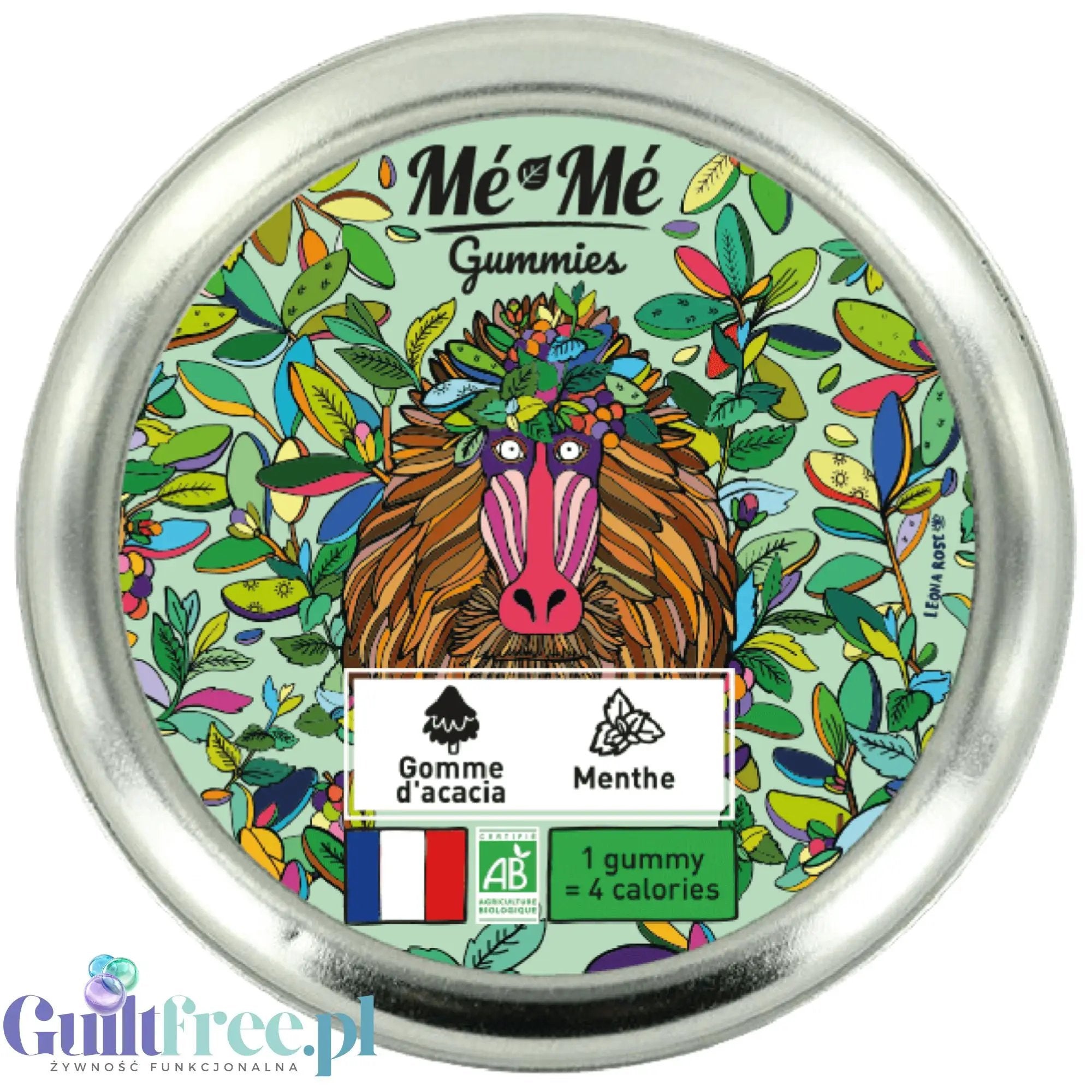 Me-Me Gummies, Gomme d'acacia Menthe – Guiltfree
