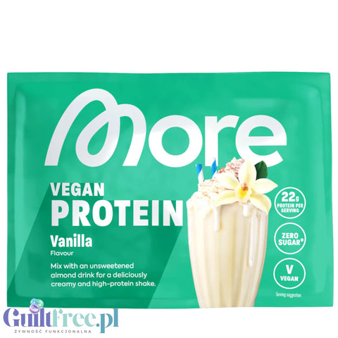 More Nutrition Total Vegan Protein Vanilia 25g - wegańska odżywka o smaku waniliowym