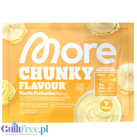 More Nutrition Chunky Flavor Vanilla Perfection, aromat w proszku do deserów i owsianek, smak Wanilia