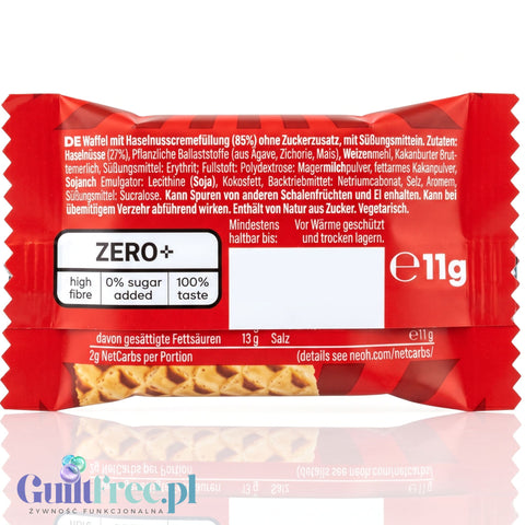 NEOH Hazelnut Crunch mini - wafelek z kremem kakaowo-orzechowym 49kcal