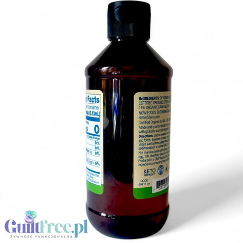 NOW Better Stevia Organic 237ml - organic stevia sweetener without glycerin