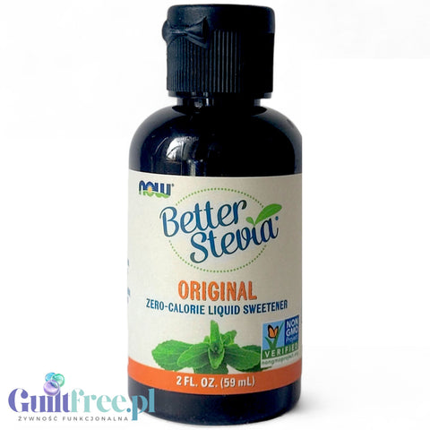 NOW Better Stevia Original 59ml - naturalny słodzik ze stewią bez gliceryny