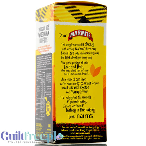 Nairn's Marmite & Cheese Oatcakes - szkockie krakersy owsiane z serem i Marmite
