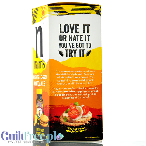Nairn's Marmite & Cheese Oatcakes - szkockie krakersy owsiane z serem i Marmite