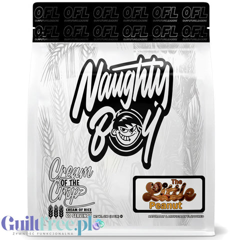 Naughty Boy Cream of the Crop The Little Peanut 2kg - kleik ryżowy bez cukru, regeneracyjny posiłek treningowy