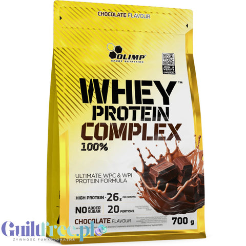 Olimp Whey Protein Complex 100% 0,7 kg Chocolate, odżywka proteinowa (smak Czekolada))