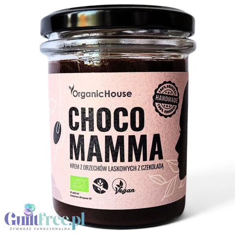 Organic House Chocco Mamma  - ekologiczny krem z orzechów laskowych i kakao bez oleju palowego i laktozy