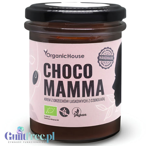 Organic House Chocco Mamma  - ekologiczny krem z orzechów laskowych i kakao bez oleju palowego i laktozy
