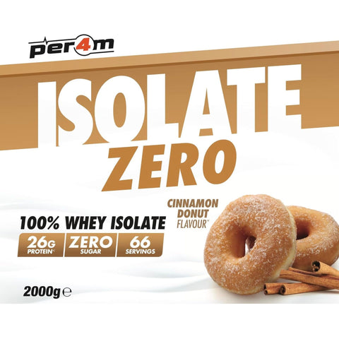 Per4m Isolate Zero Cinnamon Dunut 2kg - 100% WPI, 26g białka & 106kcal