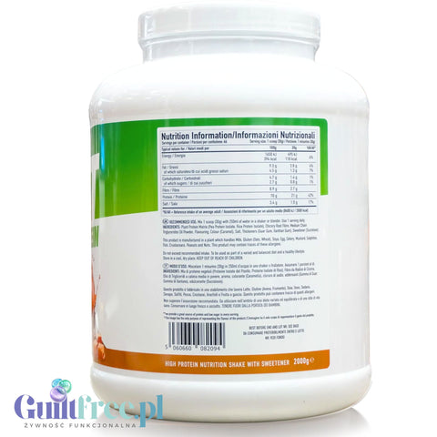Per4m Plant  Advanced Protein Salted Caramel 2kg - wegańska odżywka białkowa bez soi i glutenu z MCT