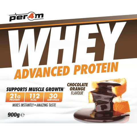 Per4m Whey Advanced Protein Chocolate Orange 900g - gęsta odżywka białkowa WPC, WPI & MPC