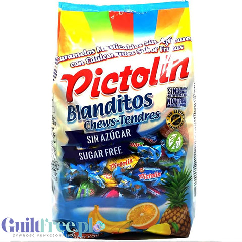 Pictolin Blanditos Tropical, miękkie cukierki bez cukru do żucia, 1kg