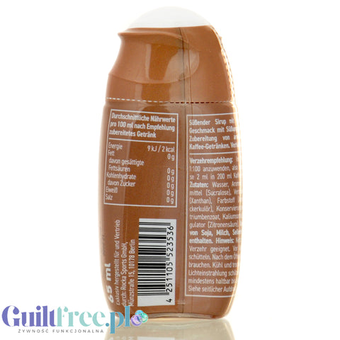 Rocka Barista Syrup Hazelnut Flavor - kropelki słodzące do kawy bez cukru, smak orzecha laskowego, zero kcal