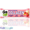 Sante Collagen White & Strawberry, Protein 33% - baton wysokobiałkowy z kolagenem GO ON 198kcal