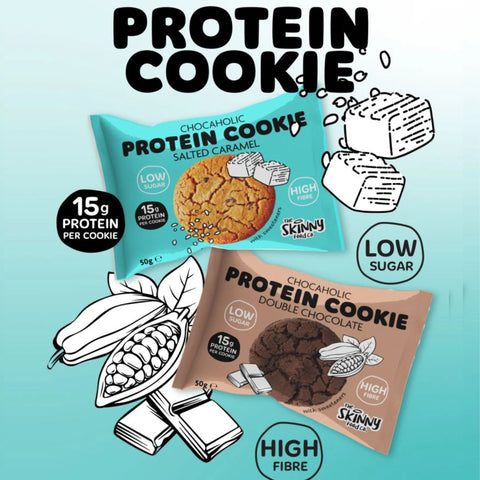 Skinny Food Chocaholic Protein Cookie Salted Caramel - karmelowe proteinowe ciastko bez cukru 15g białka