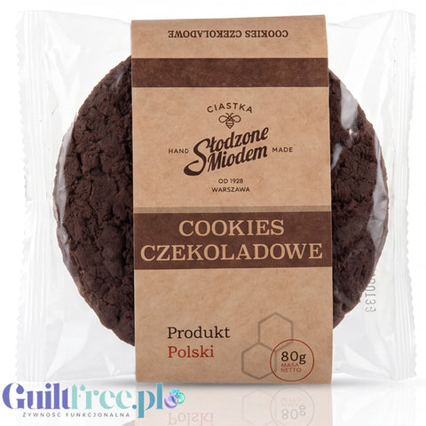 Słodzone Miodem Cookies Czekoladowe - rzemieślnicze ciastko czekoladowe z kakao i miodem