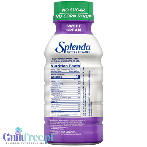 Splenda Coffee Creamer, Sweet Cream - coffee creamer 15kcal, sugar-free, lactose-free, and gluten-free
