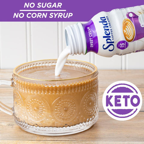 Splenda Coffee Creamer, Sweet Cream - coffee creamer 15kcal, sugar-free, lactose-free, and gluten-free