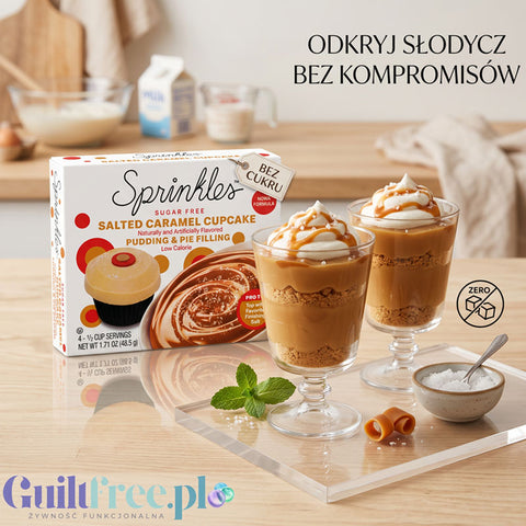 Sprinkles Pudding and Pie Filing Salted Caramel Cupcake - budyń instant bez cukru i tłuszczu o smaku Solonego Karmelu