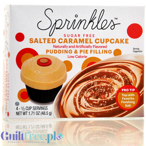 Sprinkles Pudding and Pie Filing Salted Caramel Cupcake - budyń instant bez cukru i tłuszczu o smaku Solonego Karmelu