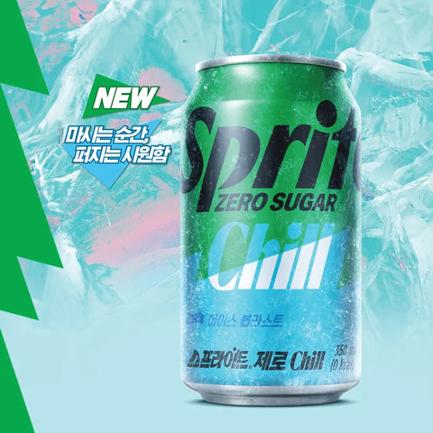 Sprite Zero Sugar Chill 350 ml - koreański Sprite zero bez cukru z efektem chłodzenia