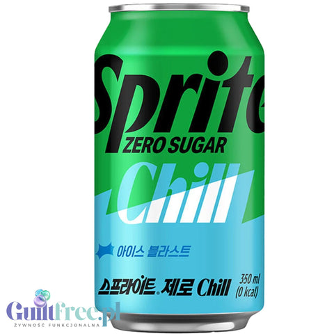 Sprite Zero Sugar Chill 350 ml - koreański Sprite zero bez cukru z efektem chłodzenia