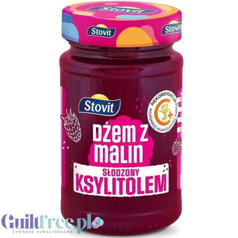 Stovit dietetyczny dżem z malin bez dodatku cukru, słodzony ksylitolem