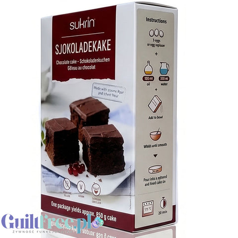 Sukrin sugar free chocolate cake mix