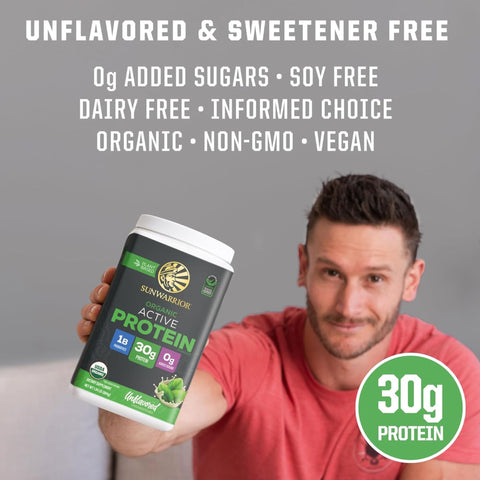 Sunwarrior Active Protein Organic Unflavored 884 g