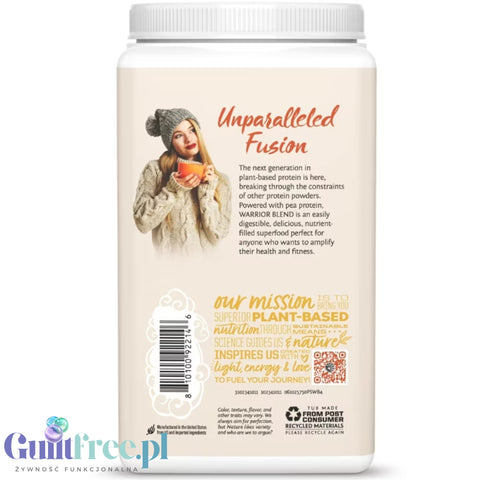Sunwarrior Protein Warrior Blend Pumpkin Spice 750g - wegańska organiczna odżywka białkowa z goji i MCT