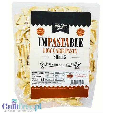 Low Carb Shell ThinSlim Foods Impastable Low Carb Pasta Shells - ultra niskokaloryczn ...