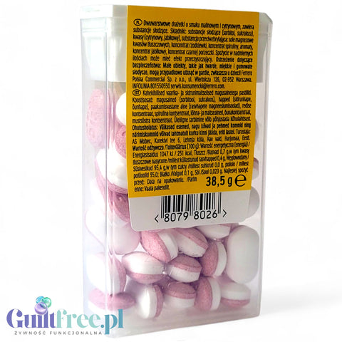 Tic Tac TWO Raspberry Lemon - dwuwarstwowe drażetki o smaku malinowym i cytrynowym bez cukru