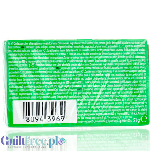 Trident Vibes Spearmint - miękka miętowa guma do żucia bez cukru, z ksylitolem