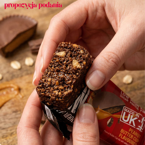 Warrior Raw Protein Oat Bar Peanut Butter Cup - baton białkowy owsiany z czekoladą i orzeszkami