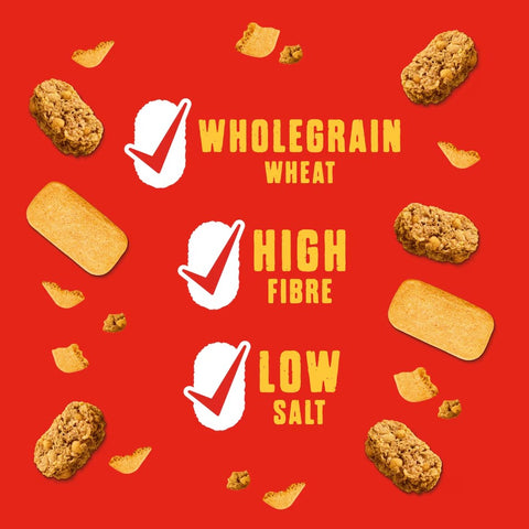 Weetabix Crispy Minis Caramelised Biscuit - pełnoziarniste płatki z ciasteczkami, z żelazem i witaminami