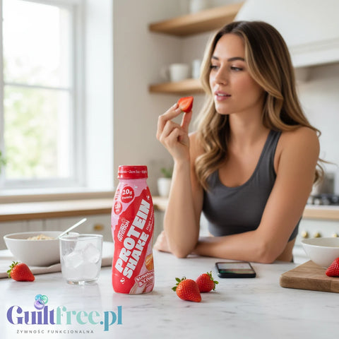Applied Nutrition Protein Shake Strawberries & Cream 330ml - gotowy szejk proteinowy 20g białka & 126kcal by Applied Nutrition (applied-nutrition-protein-shake-strawberries-cream-330g-gotowy-szejk-proteinowy-42g-bialka-240kcal)
