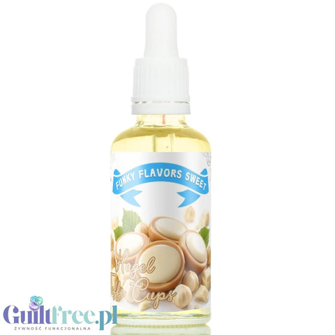 Funky Flavors Sweet Hazel Toffee Cups - słodkie kropelki o smaku pralinki z białej czekolady z toffee i orzechem laskowym by Funky Flavors (funky-flavors-sweet-hazel-toffee-cups-slodkie-kropelki-o-smaku-pralinki-z-bialej-czekolady-z-toffee-i-orzechem-laskowym)