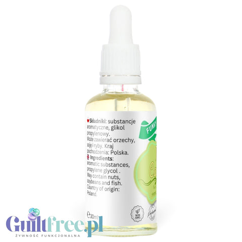 Butelka aromatu Guiltfree Funky Flavors Basic Melon Cantaloupe 30ml z zakraplaczem, bez cukru i słodzików