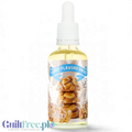 Aromat spożywczy Guiltfree Funky Flavors Sweet Peanut Clusters w szklanej butelce z kroplomierzem i etykietą z orzechami