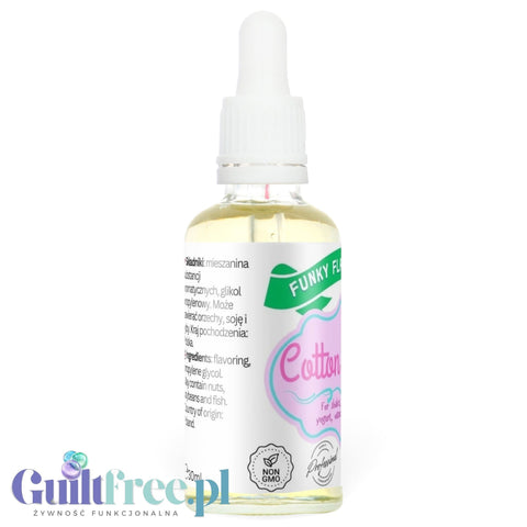 Funky Flavors Basic Cotton Candy 30ml - aromat spożywczy bez cukru i słodzików, Wata Cukrowa by Funky Flavors (funky-flavors-basic-cotton-candy-30ml-aromat-spozywczy-bez-cukru-i-slodzikow-wata-cukrowa)